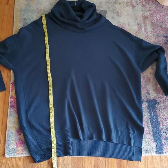 French Connection Tunic Turtleneck Sweater in Deep Teal Size 2XL - Picture 6 of 12